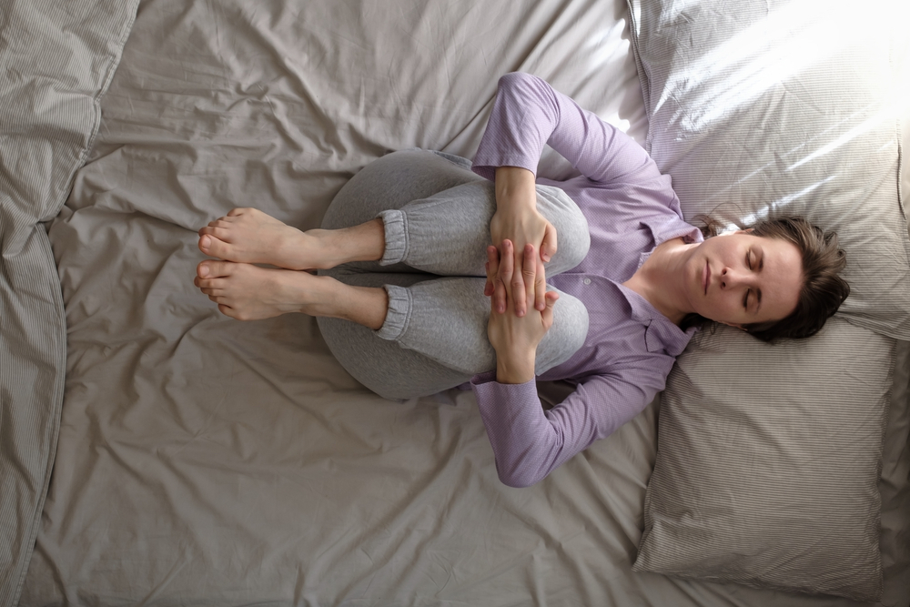 Knee to chest stretch