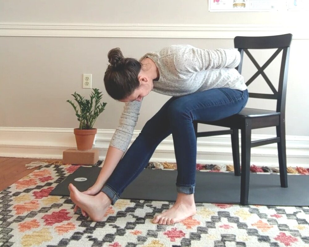 Seated hamstring stretch