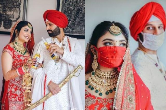 lockdown bridal lehenga swag look