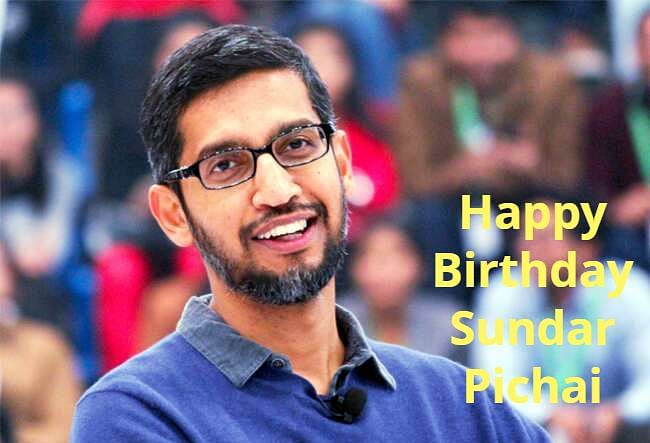 Sundar Pichai’s birthday सुंदर पिचाई