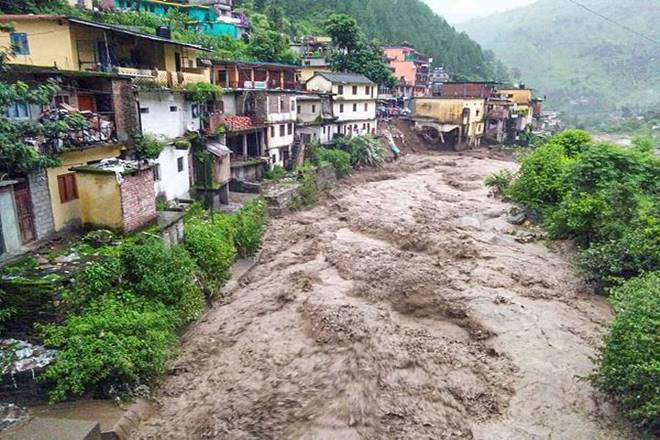 Cloud-bursts-at-two-places-in-Uttarkashi-three-lives-buried-a-missing