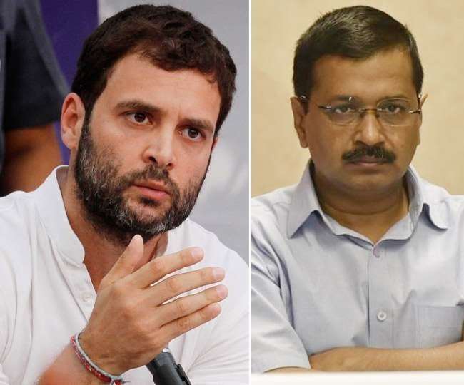 People-angry-over-the-rape-and-murder-of-a-9-year-old-girl-slogans-against-Rahul-Gandhi-and-Arvind-Kejriwal